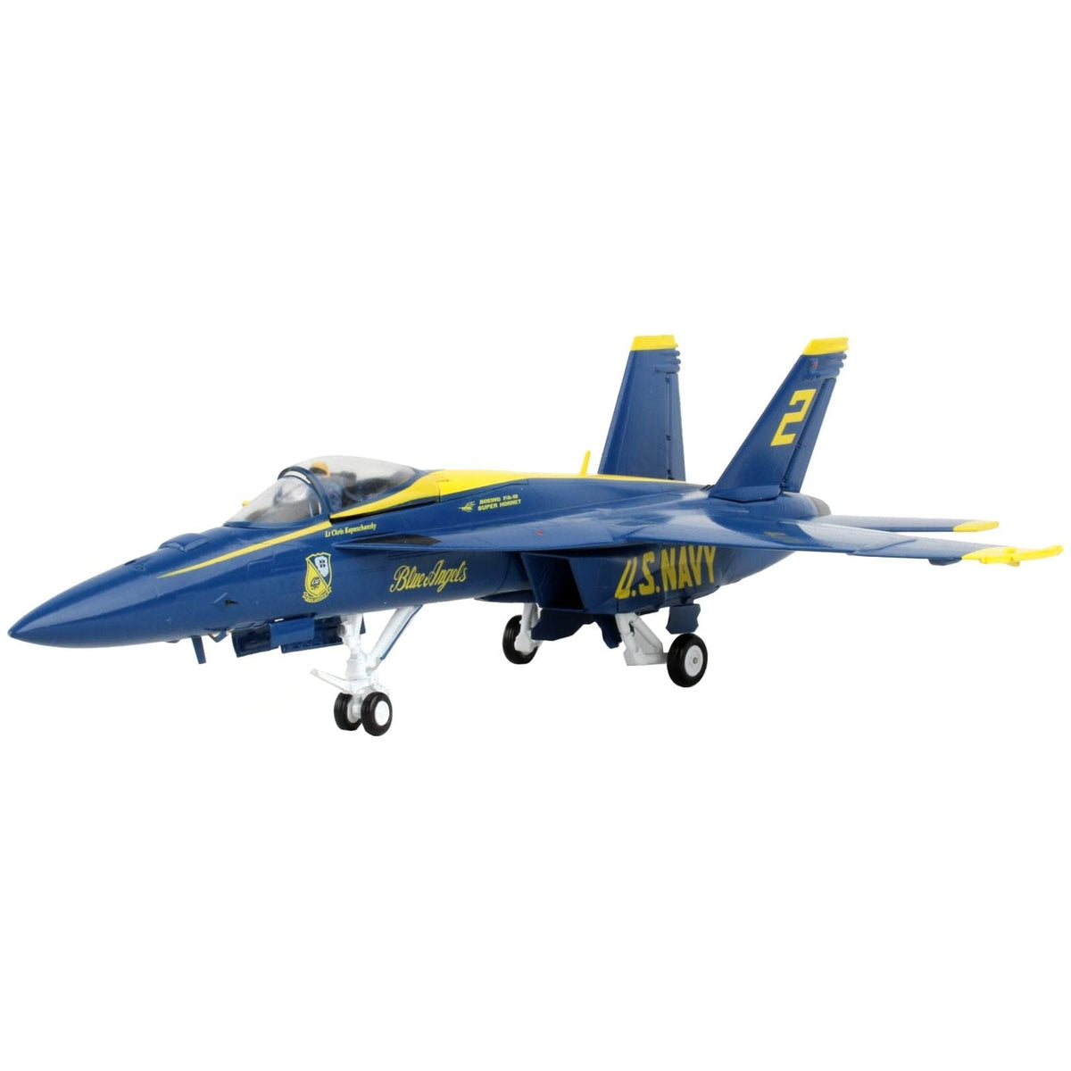 Boeing F/A-18E Super Hornet Fighter Aircraft "Blue Angels 2" United States Navy "Gemini Aces" Series 1/72 Diecast Model Airplane by GeminiJets-GeminiJets-ModelCars.com