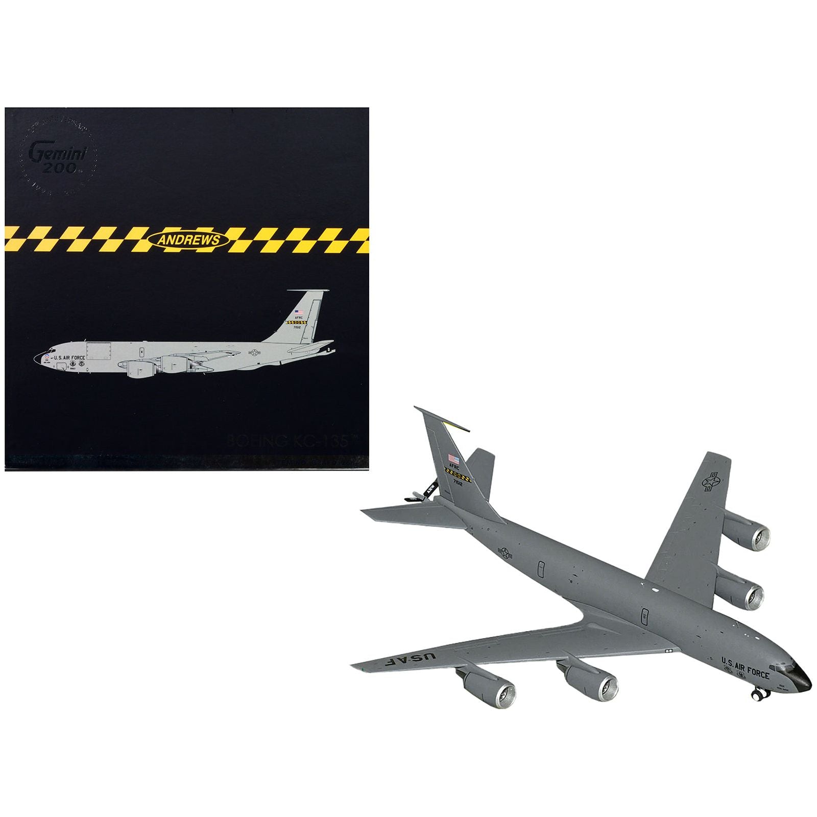 Boeing KC - 135 Stratotanker Tanker Aircraft "459th ARW 756th ARS Andrews Air Force Base" United States Air Force "Gemini 200" Series 1/200 Diecast Model Airplane by GeminiJets - GeminiJets - ModelCars.com