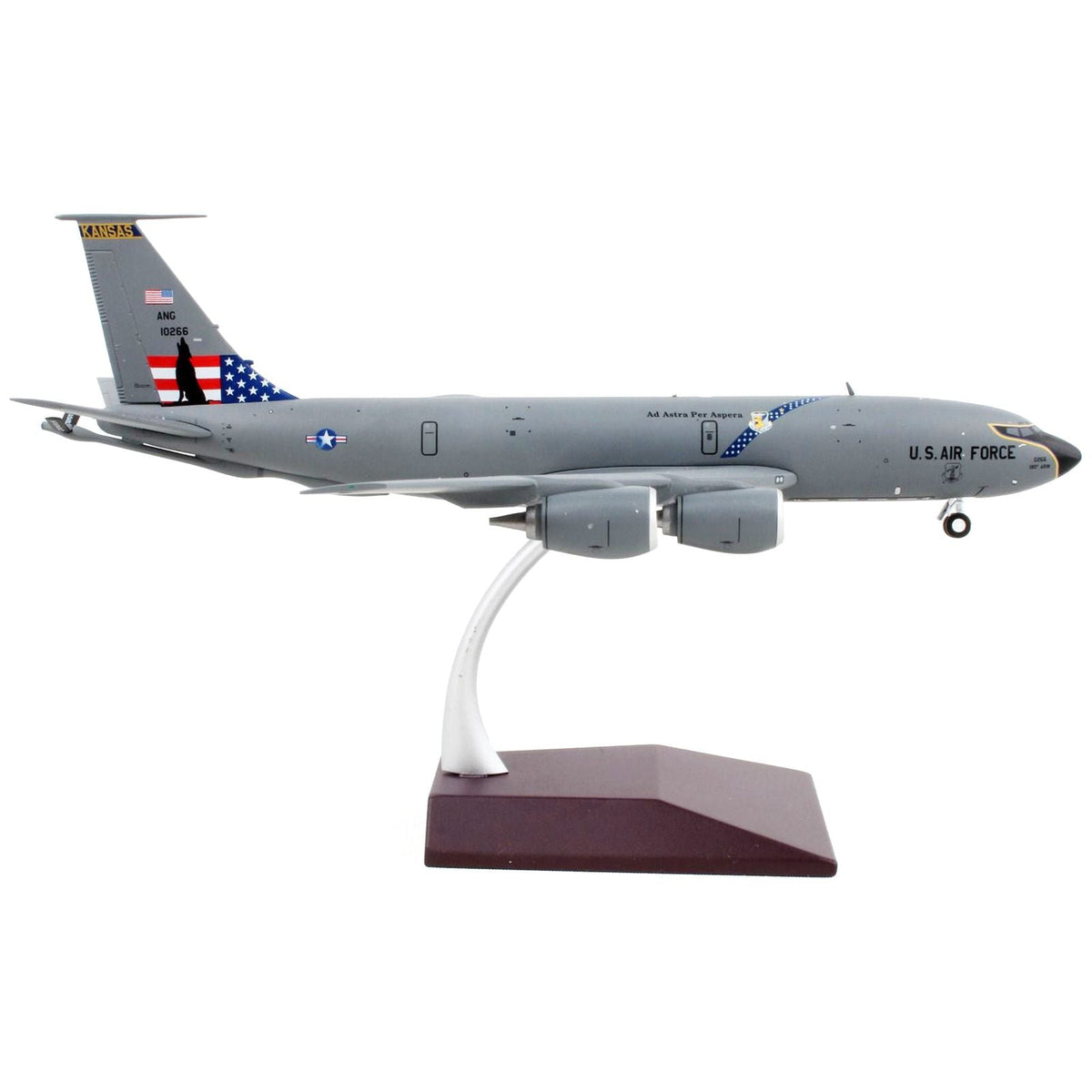 Boeing KC-135 Stratotanker Tanker Aircraft "Kansas Air National Guard" United States Air Force "Gemini 200" Series 1/200 Diecast Model Airplane by GeminiJets-GeminiJets-ModelCars.com