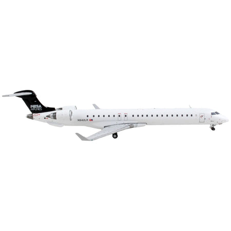 Bombardier CRJ900 Commercial Aircraft "Mesa Airlines" White with Black Tail 1/400 Diecast Model Airplane by GeminiJets-GeminiJets-ModelCars.com