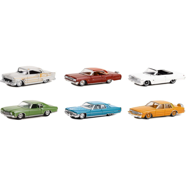 "California Lowriders" Set of 6 pieces Series 2 1/64 Diecast Model Cars by Greenlight-Greenlight-ModelCars.com