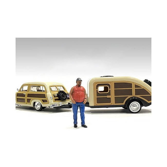 "Campers" Figure 1 for 1/24 Scale Models by American Diorama-American Diorama-ModelCars.com