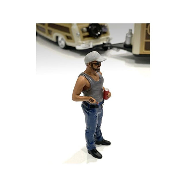 "Campers" Figure 5 for 1/18 Scale Models by American Diorama-American Diorama-ModelCars.com