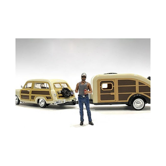 "Campers" Figure 5 for 1/24 Scale Models by American Diorama-American Diorama-ModelCars.com