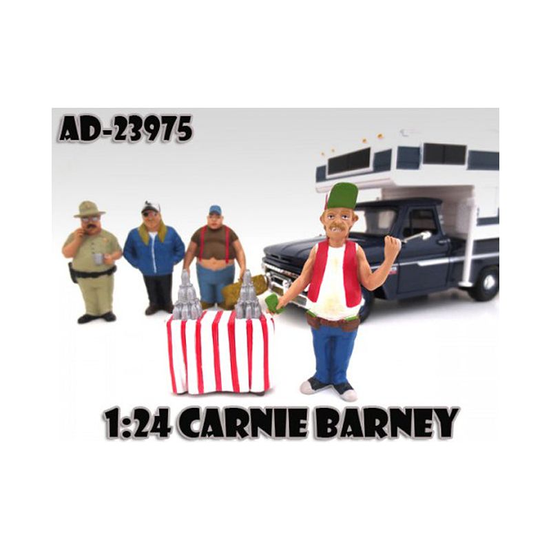Carnie Barney "Trailer Park" Figure For 1:24 Scale Diecast Model Cars by American Diorama - American Diorama - ModelCars.com