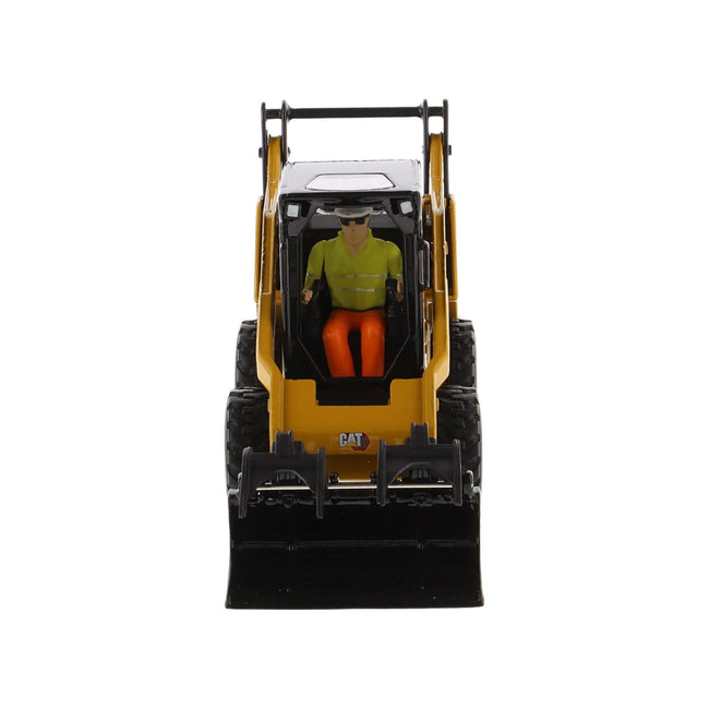 CAT Caterpillar 272D3 Skid Steer Loader with Operator Yellow "High Line" Series 1/32 Diecast Model by Diecast Masters-Diecast Masters-ModelCars.com