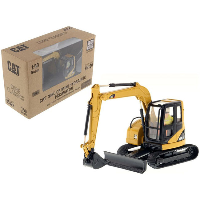 CAT Caterpillar 308C CR Excavator with Operator "Core Classics Series" 1/50 Diecast Model by Diecast Masters-Diecast Masters-ModelCars.com