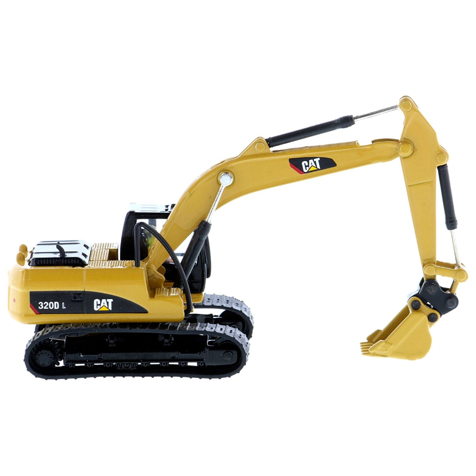 CAT Caterpillar 320D L Hydraulic Excavator with Multiple Work Tools and Operator "High Line" Series 1/87 (HO) Scale Diecast Model by Diecast Masters - Diecast Masters - ModelCars.com