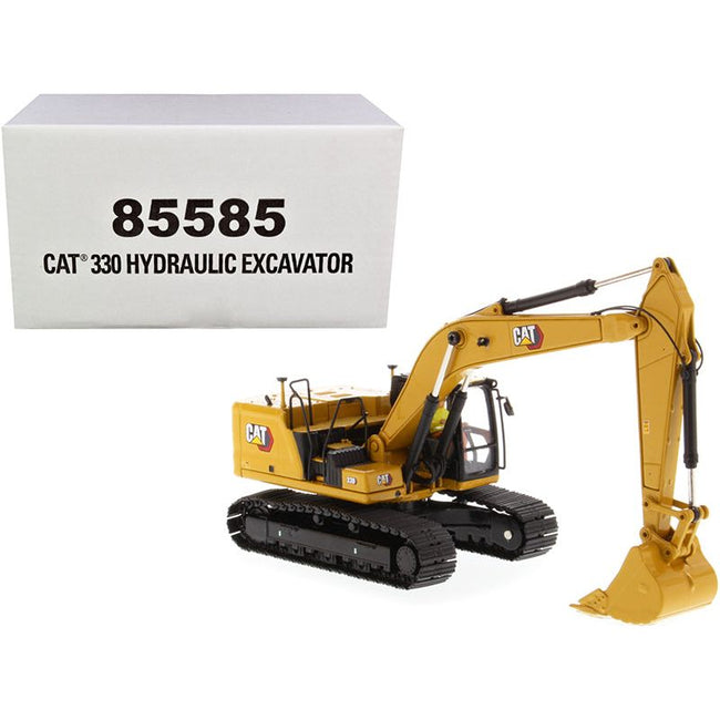 Cat Caterpillar 330 Hydraulic Excavator Next Generation with Operator "High Line Series" 1/50 Diecast Model by Diecast Masters-Diecast Masters-ModelCars.com