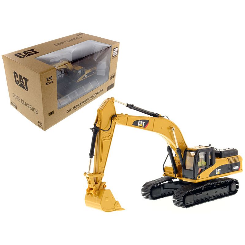 CAT Caterpillar 330D L Hydraulic Excavator with Operator "Core Classics Series" 1/50 Diecast Model by Diecast Masters-Diecast Masters-ModelCars.com