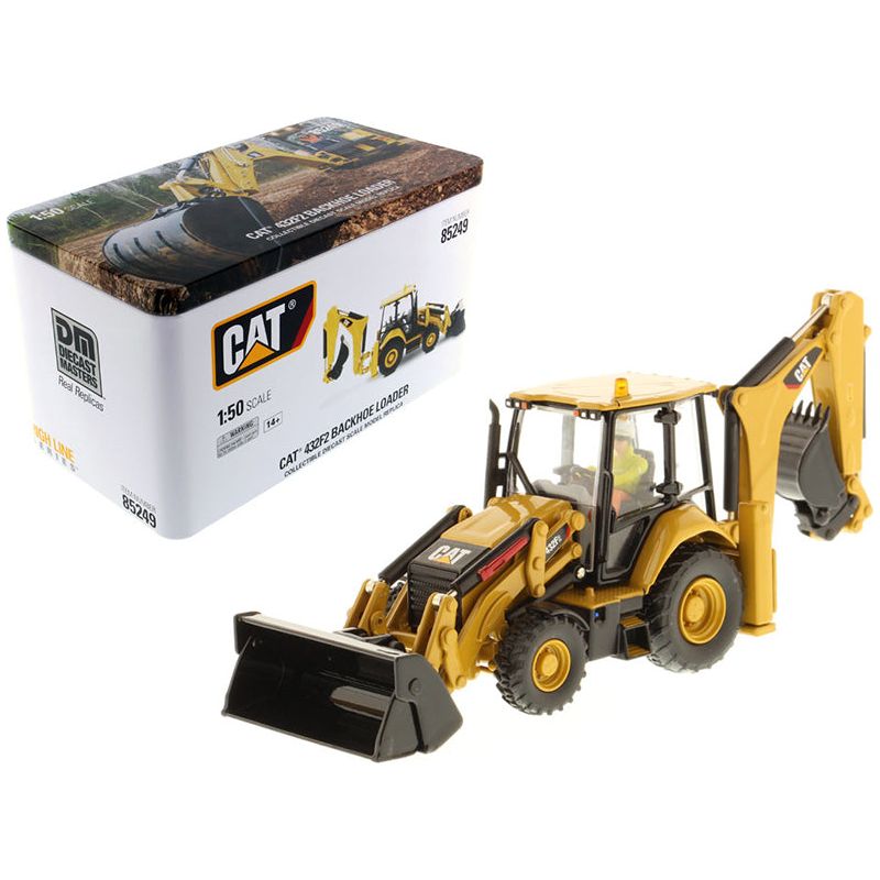 CAT Caterpillar 432F2 Backhoe Loader with Operator "High Line Series" 1/50 Diecast Model by Diecast Masters - Diecast Masters - ModelCars.com