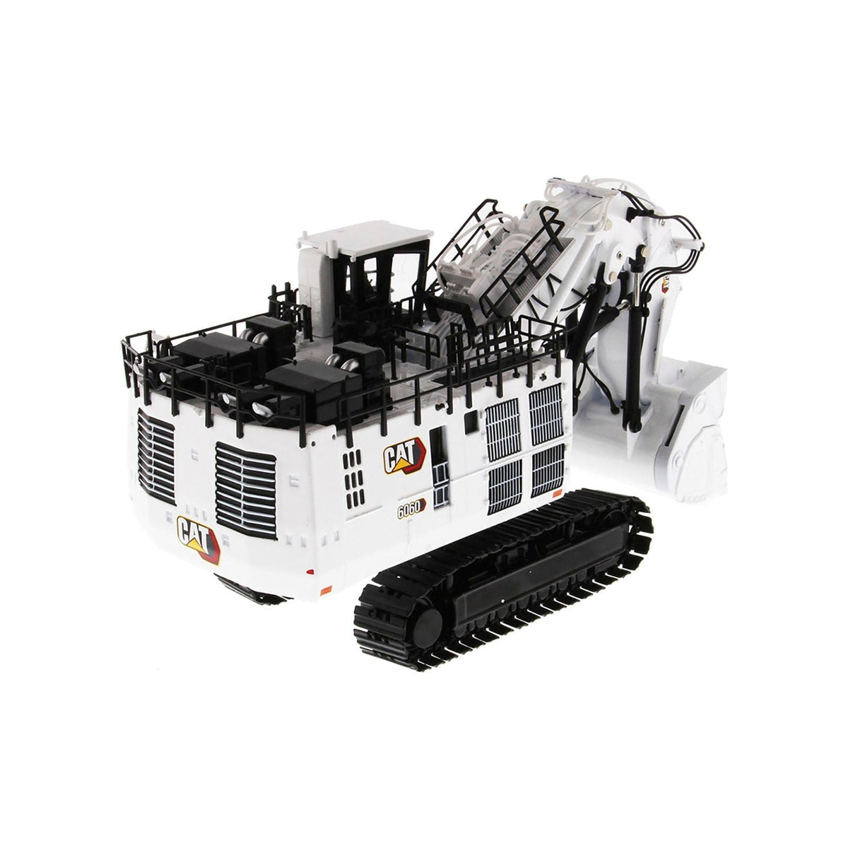 CAT Caterpillar 6060 Hydraulic Mining Front Shovel Coal Configuration White "High Line Series" 1/87 (HO) Scale Diecast Model by Diecast Masters-Diecast Masters-ModelCars.com