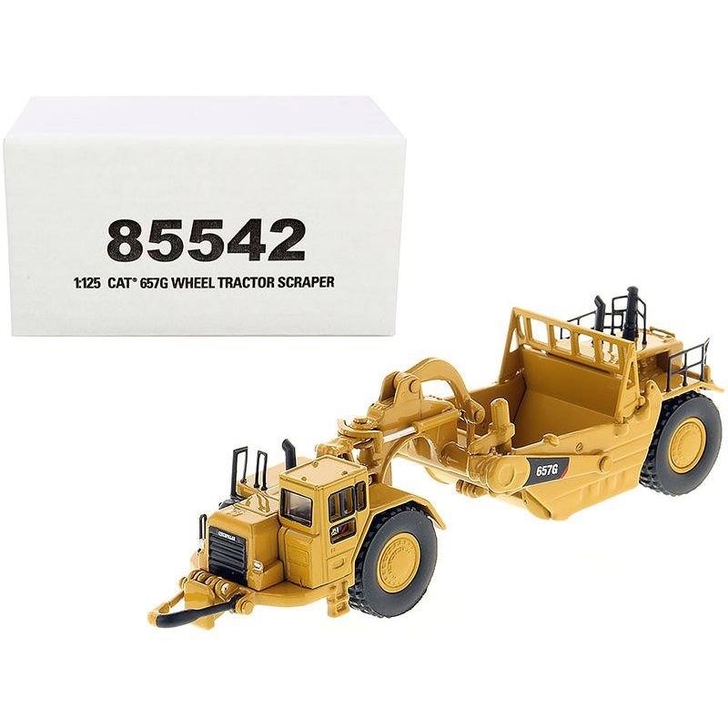 CAT Caterpillar 657G Wheeled Scraper Tractor "High Line" Series 1/125 Diecast Model by Diecast Masters - Diecast Masters - ModelCars.com