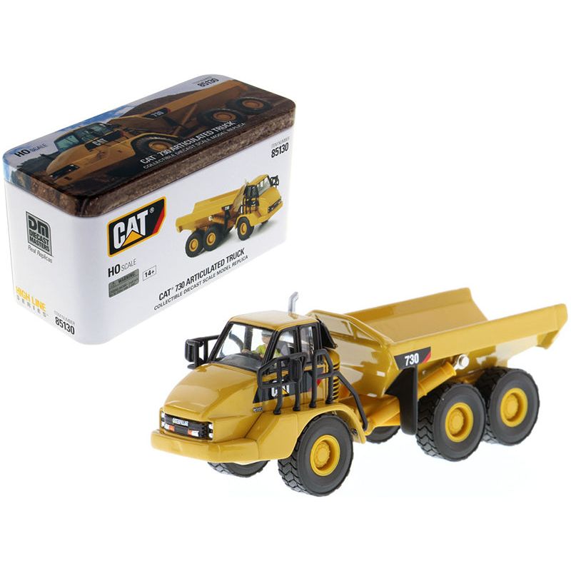 CAT Caterpillar 730 Articulated Dump Truck with Operator "High Line" Series 1/87 (HO) Scale Diecast Model by Diecast Masters - Diecast Masters - ModelCars.com