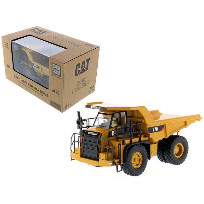 CAT Caterpillar 770 Off Highway Dump Truck with Operator "Core Classics Series" 1/50 Diecast Model by Diecast Masters - Diecast Masters - ModelCars.com