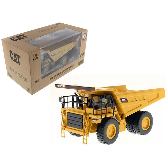 CAT Caterpillar 777D Off Highway Dump Truck with Operator "Core Classics Series" 1/50 Diecast Model by Diecast Masters-Diecast Masters-ModelCars.com