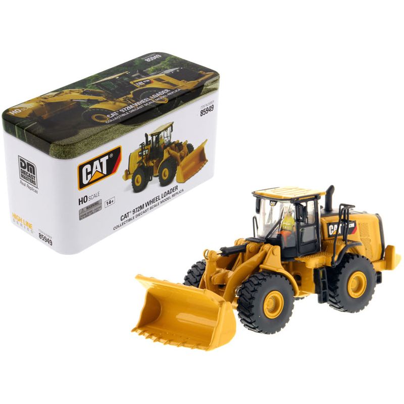 CAT Caterpillar 972M Wheel Loader with Operator "High Line" Series 1/87 (HO) Scale Diecast Model by Diecast Masters-Diecast Masters-ModelCars.com