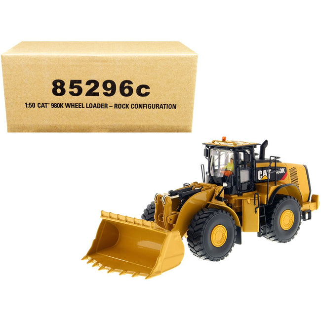 CAT Caterpillar 980K Wheel Loader Rock Configuration with Operator "Core Classics Series" 1/50 Diecast Model by Diecast Masters - Diecast Masters - ModelCars.com