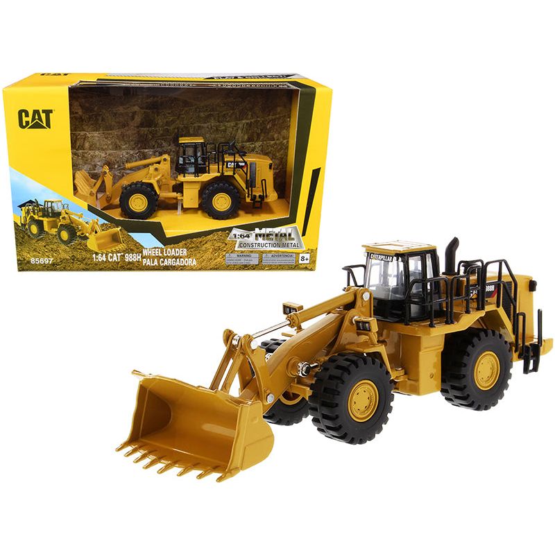 CAT Caterpillar 988H Wheel Loader "Play & Collect!" 1/64 Diecast Model by Diecast Masters-Diecast Masters-ModelCars.com