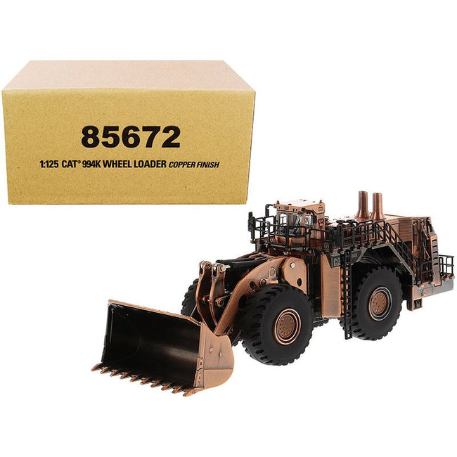 CAT Caterpillar 994K Wheel Loader Copper Finish "Elite Series" 1/125 Diecast Model by Diecast Masters - Diecast Masters - ModelCars.com
