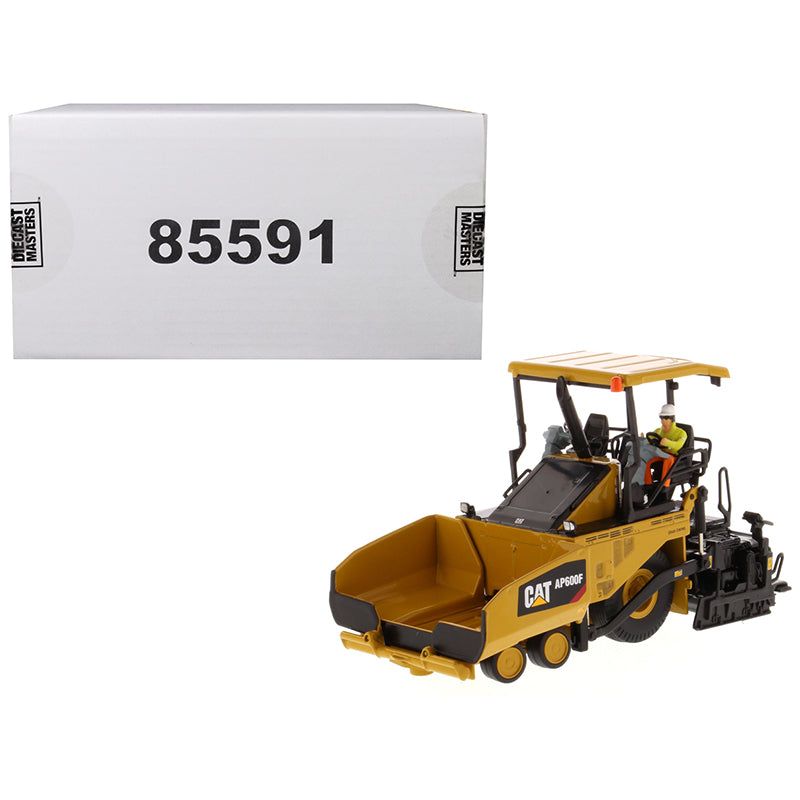 CAT Caterpillar AP600F Wheeled Asphalt Paver with Operator "High Line Series" 1/50 Diecast Model by Diecast Masters - Diecast Masters - ModelCars.com