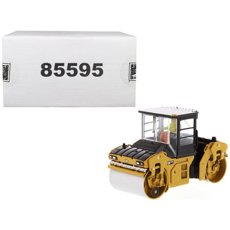 CAT Caterpillar CB-13 Tandem Vibratory Roller with Cab and Operator "High Line Series" 1/50 Diecast Model by Diecast Masters-Diecast Masters-ModelCars.com