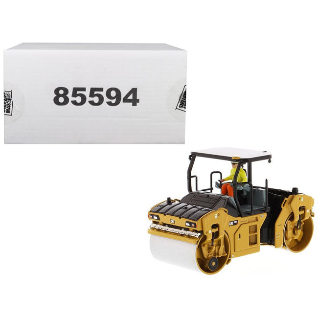 CAT Caterpillar CB-13 Tandem Vibratory Roller with ROPS (Roll Over Protective Structure) and Operator "High Line Series" 1/50 Diecast Model by Diecast Masters-Diecast Masters-ModelCars.com