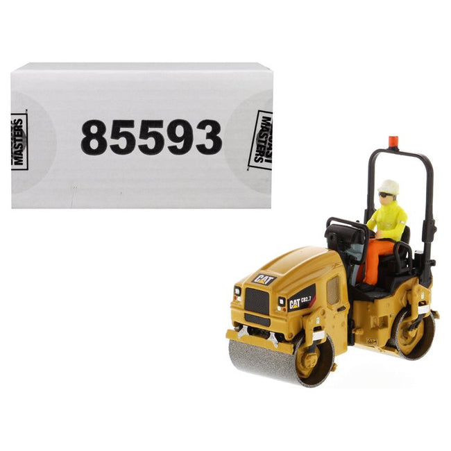 CAT Caterpillar CB-2.7 Utility Compactor with Operator "High Line Series" 1/50 Diecast Model by Diecast Masters-Diecast Masters-ModelCars.com