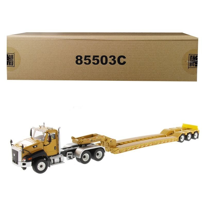 Cat Caterpillar CT660 Day Cab with XL 120 Low-Profile HDG Lowboy Trailer and Operator "Core Classics" Series 1/50 Diecast Model by Diecast Masters-Diecast Masters-ModelCars.com