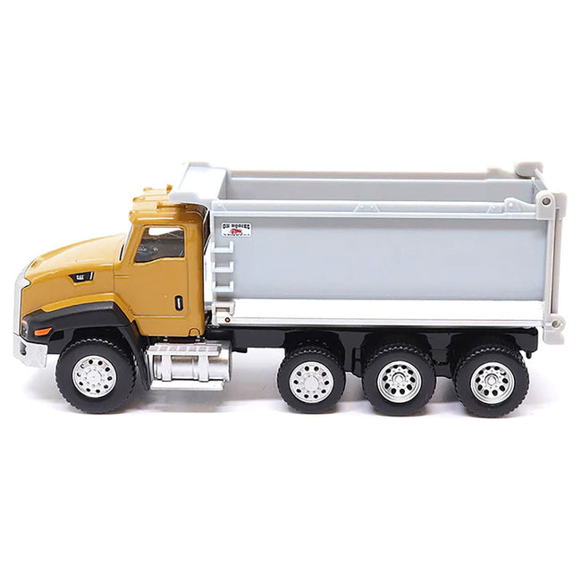CAT Caterpillar CT660 Dump Truck Yellow and Gray 1/64 Diecast Model by Diecast Masters - Diecast Masters - ModelCars.com