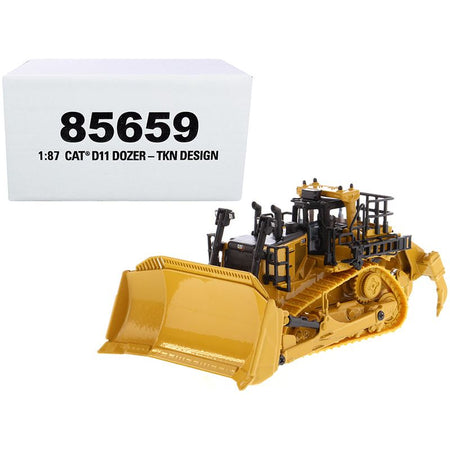 CAT Caterpillar D11 Track-Type Tractor Dozer TKN Design "High Line" Series 1/87 (HO) Scale Diecast Model by Diecast Masters-Diecast Masters-ModelCars.com