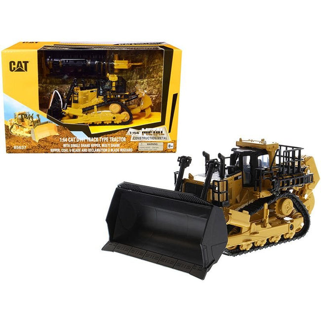 CAT Caterpillar D11T Track - Type Tractor with 2 Blades and 2 Rear Rippers "Play & Collect!" Series 1/64 Diecast Model by Diecast Masters - Diecast Masters - ModelCars.com