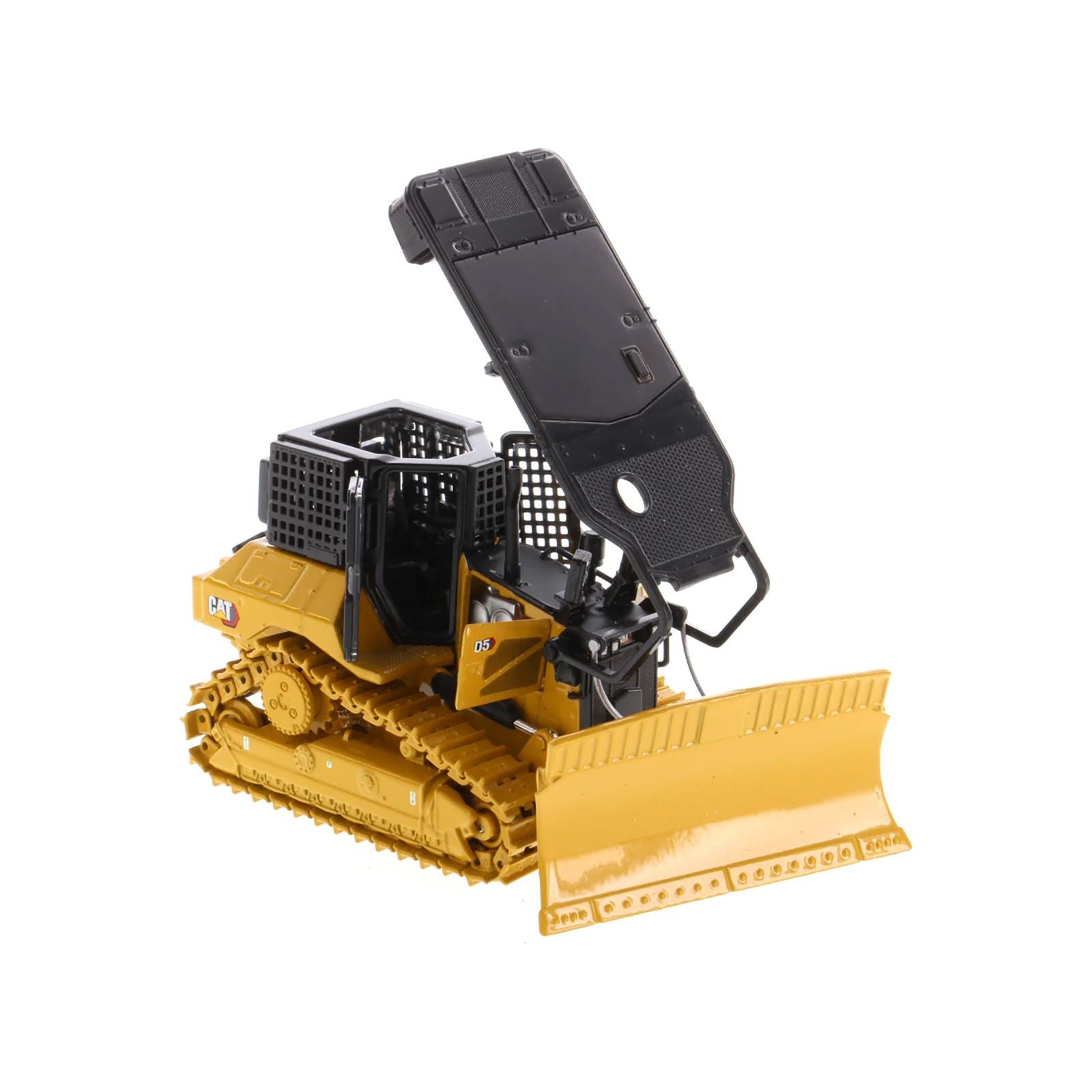 CAT Caterpillar D5 XR Fire Suppression Track Type Dozer Yellow "High Line" Series 1/50 Diecast Model by Diecast Masters - Diecast Masters - ModelCars.com