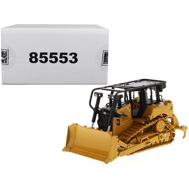 CAT Caterpillar D6 Track Type Tractor Dozer with SU Blade and Operator "High Line" Series 1/50 Diecast Model by Diecast Masters-Diecast Masters-ModelCars.com