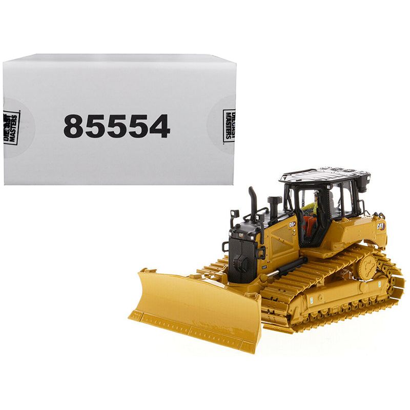 CAT Caterpillar D6 XE LGP Track Type Tractor Dozer with VPAT Blade and Operator "High Line" Series 1/50 Diecast Model by Diecast Masters - Diecast Masters - ModelCars.com