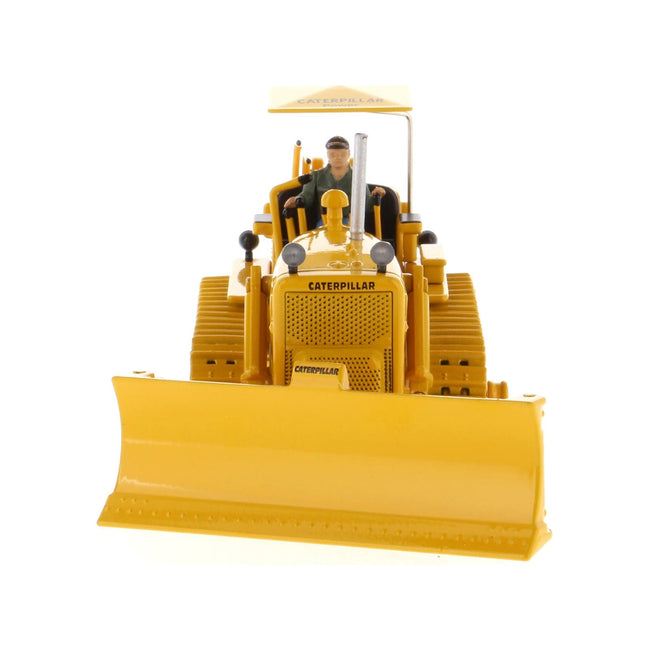 CAT Caterpillar D7C Track - Type Tractor Dozer Yellow with Operator "Vintage Series" 1/50 Diecast Model by Diecast Masters - Diecast Masters - ModelCars.com