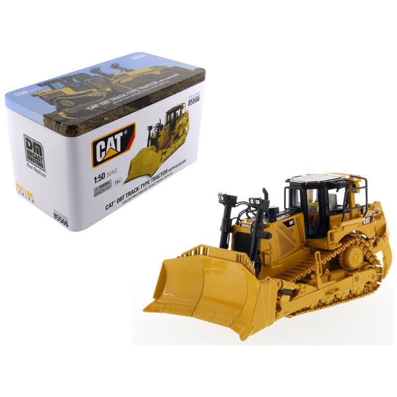 CAT Caterpillar D8T Track Type Tractor Dozer with 8U Blade and Operator "High Line Series" 1/50 Diecast Model by Diecast Masters - Diecast Masters - ModelCars.com