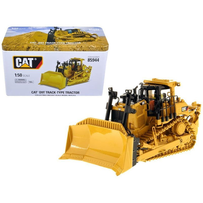 CAT Caterpillar D9T Track-Type Tractor with Operator "High Line Series" 1/50 Diecast Model by Diecast Masters-Diecast Masters-ModelCars.com