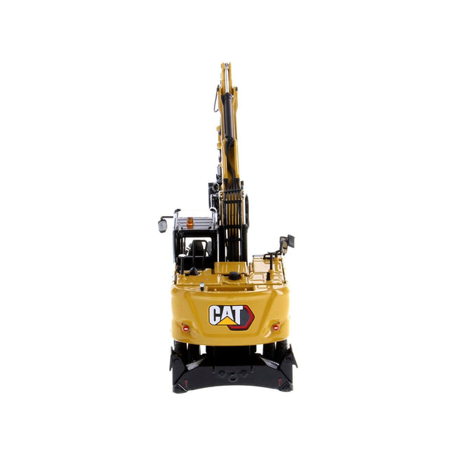 CAT Caterpillar M318 Wheeled Excavator Yellow with Operator "High Line" Series 1/50 Diecast Model by Diecast Masters-Diecast Masters-ModelCars.com