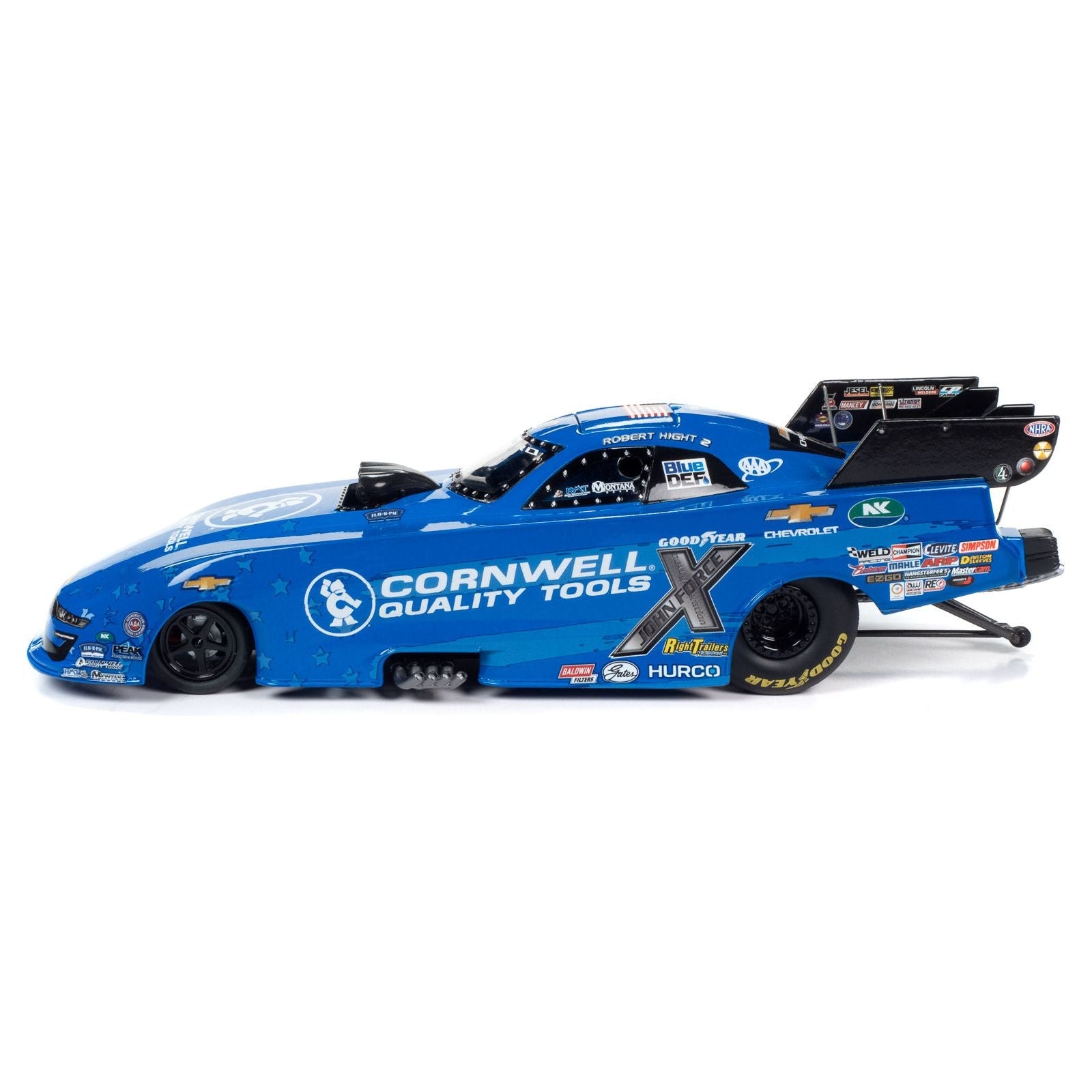 Chevrolet Camaro SS NHRA Funny Car Robert Hight "Cornwell Tools" (2023) "John Force Racing" Limited Edition to 1392 pieces Worldwide 1/24 Diecast Model Car by Auto World - Autoworld - ModelCars.com