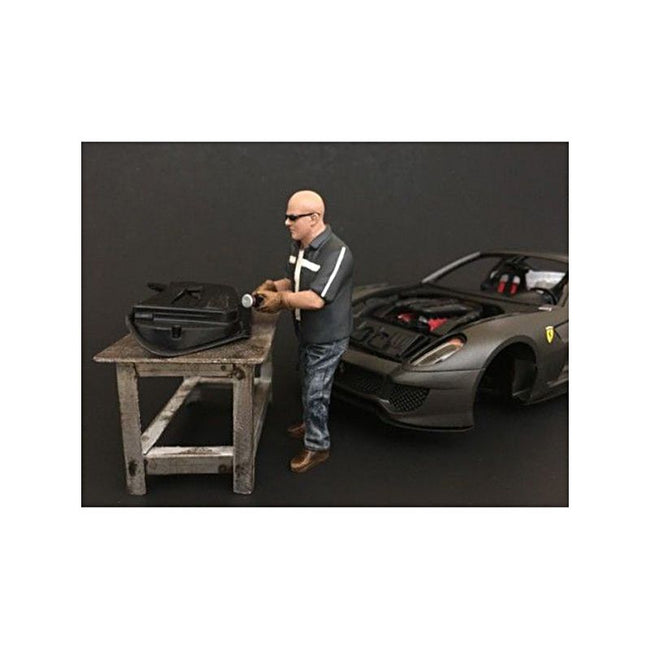 "Chop Shop" Mr. Fabricator Figurine for 1/18 Scale Models by American Diorama - American Diorama - ModelCars.com