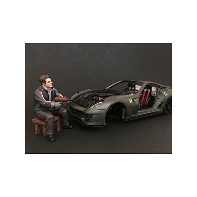"Chop Shop" Mr. Lugnut with a Bench Figurine for 1/18 Scale Models by American Diorama-American Diorama-ModelCars.com