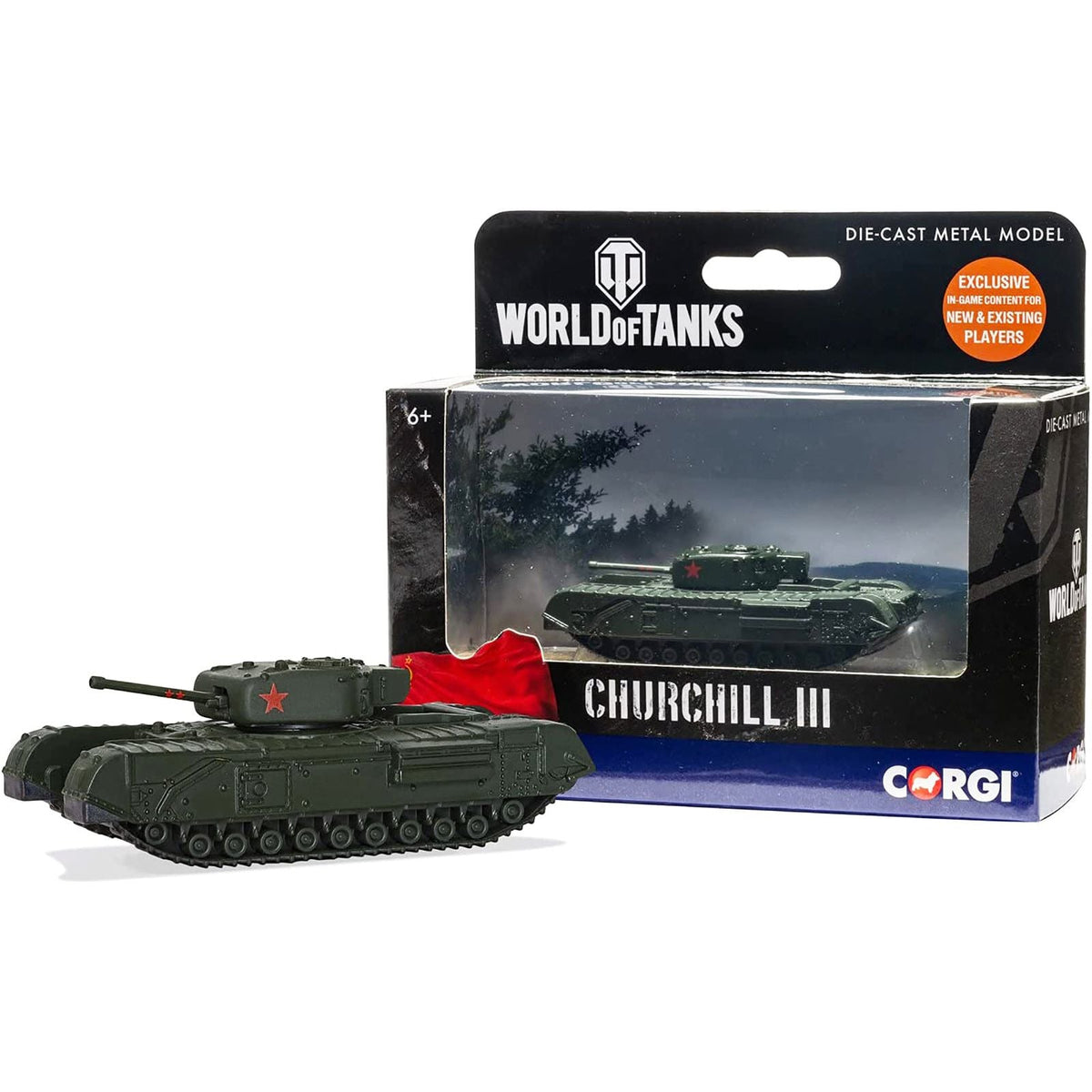 Churchill Mk III Infantry Tank USSR "World of Tanks" Video Game Diecast Model by Corgi-Corgi-ModelCars.com