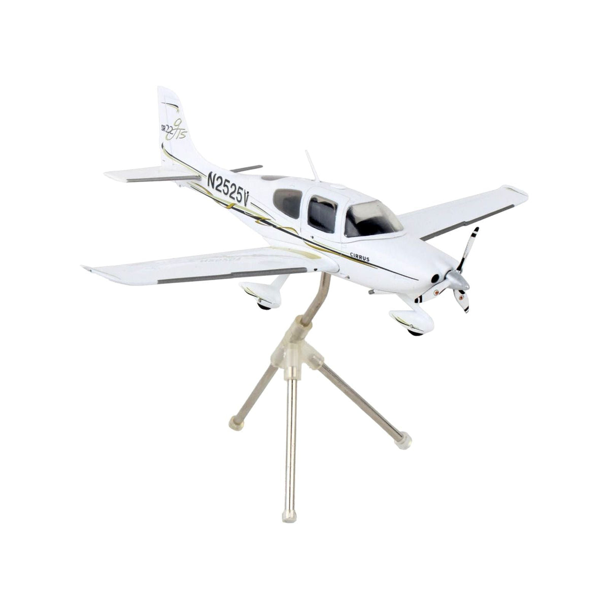 Cirrus SR22 Composite Aircraft "N2525V" White "Gemini General Aviation" Series 1/72 Diecast Model Airplane by GeminiJets-GeminiJets-ModelCars.com