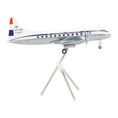 Convair CV-340 Commercial Aircraft "Royal Dutch Airlines - The Flying Dutchman" White with Dark Blue Stripes "Gemini 200" Series 1/200 Diecast Model Airplane by GeminiJets-GeminiJets-ModelCars.com