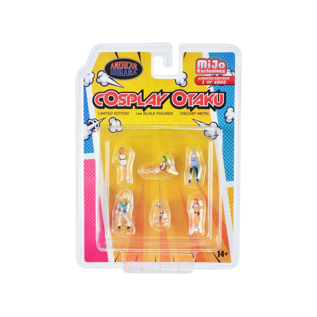 "Cosplay Otaku" 6 piece Diecast Figure Set Limited Edition to 4800 pieces Worldwide for 1/64 Scale Models by American Diorama-American Diorama-ModelCars.com