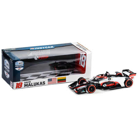 Dallara IndyCar 18 David Malukas "HMD Trucking" Dale Coyne Racing with HMD Motorsports (Road Course Configuration) "NTT IndyCar Series" (2023) 1/18 Diecast Model Car by Greenlight - Greenlight - ModelCars.com