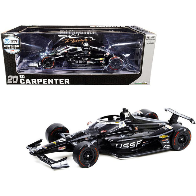 Dallara IndyCar 20 Ed Carpenter "United States Space Force" (USSF) "NTT IndyCar Series" (2020) 1/18 Diecast Model Car by Greenlight - Greenlight - ModelCars.com