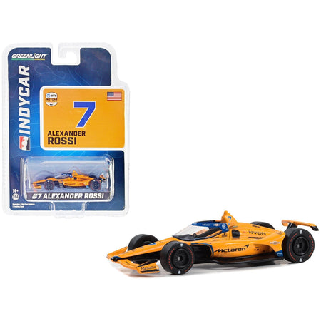 Dallara IndyCar 7 Alexander Rossi "McLaren" Arrow McLaren "60th Anniversary Triple Crown Accolade Indianapolis 500 Livery" "NTT IndyCar Series" (2023) 1/64 Diecast Model Car by Greenlight - Greenlight - ModelCars.com