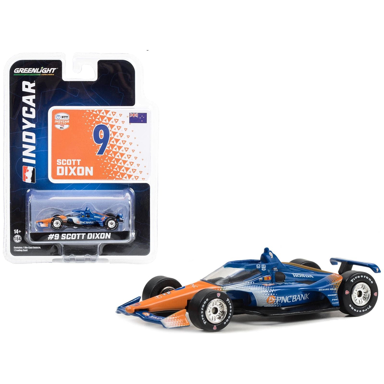 Dallara IndyCar 9 Scott Dixon "PNC Bank" Chip Ganassi Racing "NTT IndyCar Series" (2023) 1/64 Diecast Model Car by Greenlight - Greenlight - ModelCars.com